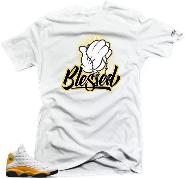 Shirt To Match Jordan 13 Del Sol -Blessed 13 Sneaker Tees Jezsport.com