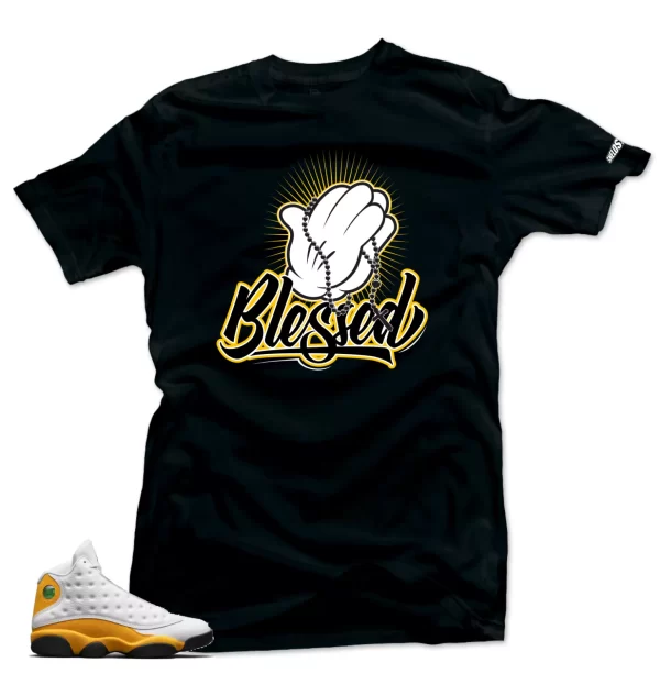 Shirt To Match Jordan 13 Del Sol -Blessed 13 Sneaker Tees Jezsport.com