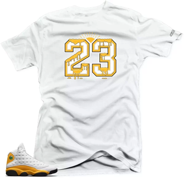 Shirt To Match Jordan 13 Del Sol -Dripping 23 Sneaker Tees Jezsport.com