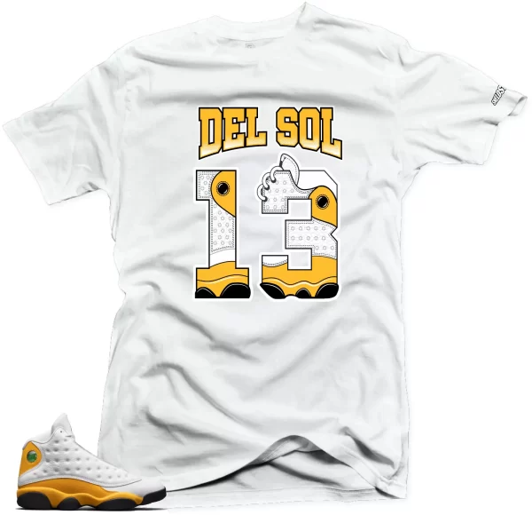 Shirt To Match Jordan 13 Del Sol -Del Sol 13 Sneaker Tees Jezsport.com