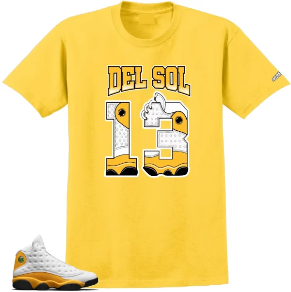 Shirt To Match Jordan 13 Del Sol -Del Sol 13 Sneaker Tees Jezsport.com