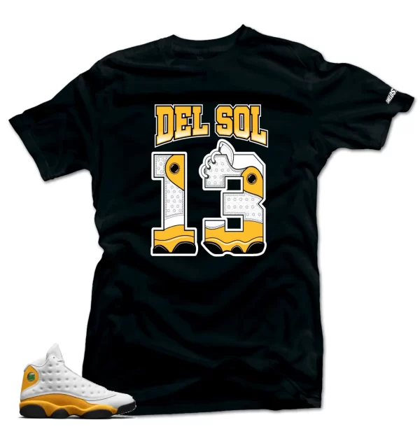 Shirt To Match Jordan 13 Del Sol -Del Sol 13 Sneaker Tees Jezsport.com