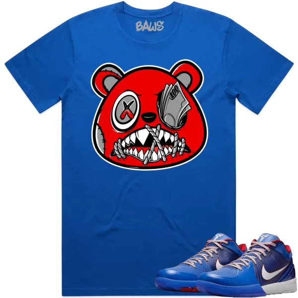 Kobe 4 Philly 4s Shirt to Match - RED MONEY TALKS Jezsport.com