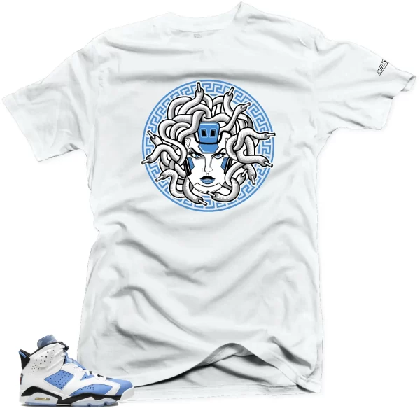 Shirt To Match Jordan 6 UNC University Blue-Medusa Sneaker Tees Jezsport.com