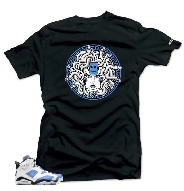 Shirt To Match Jordan 6 UNC University Blue-Medusa Sneaker Tees Jezsport.com