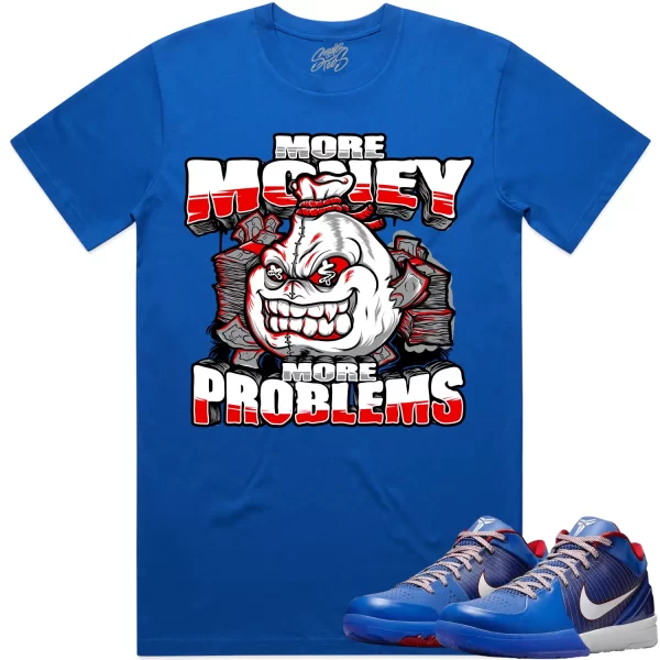 Kobe 4 Philly 4s Shirt to Match - RED MORE PROBLEMS Jezsport.com