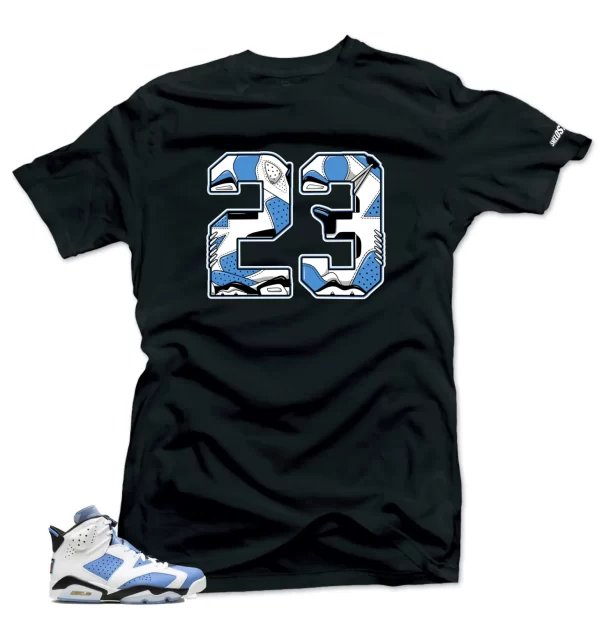 Shirt To Match Jordan 6 UNC University Blue - 23 Sneaker Tees Jezsport.com