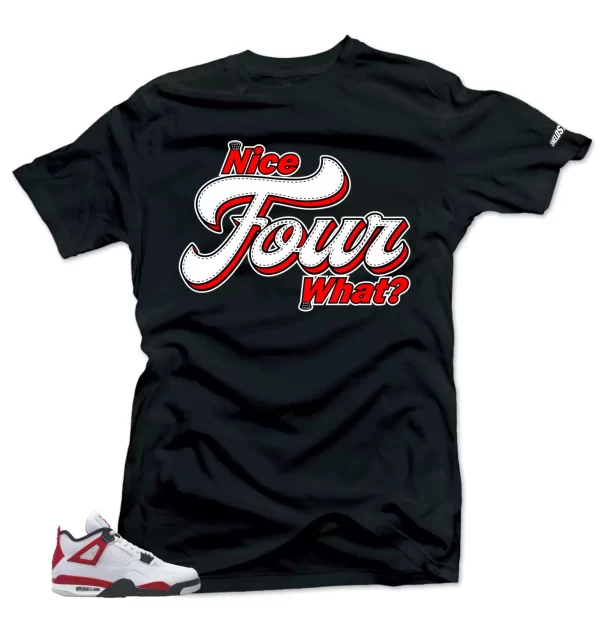 Shirt To Match Jordan Retro 4 Red Cement.Nice 4 What Match Tees Jezsport.com