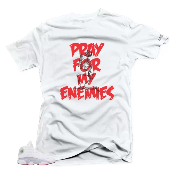 Shirt To Match Air Jordan Retro 13 Wolf Grey Enemies Sneaker Tees Jezsport.com