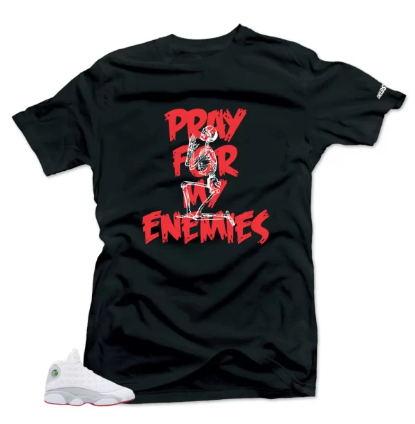 Shirt To Match Air Jordan Retro 13 Wolf Grey Enemies Sneaker Tees Jezsport.com