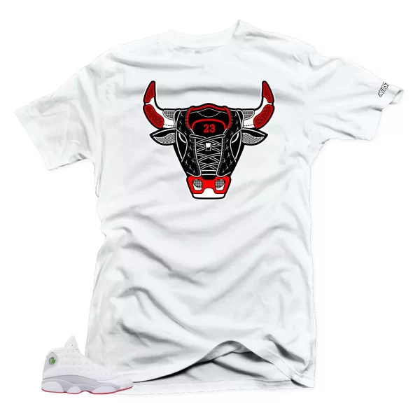 Shirt To Match Air Jordan Retro 13 Wolf Grey Bull 13 Sneaker Tees Jezsport.com