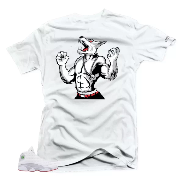 Shirt To Match Air Jordan 13 Wolf Grey Wolf Sneaker Tees Jezsport.com