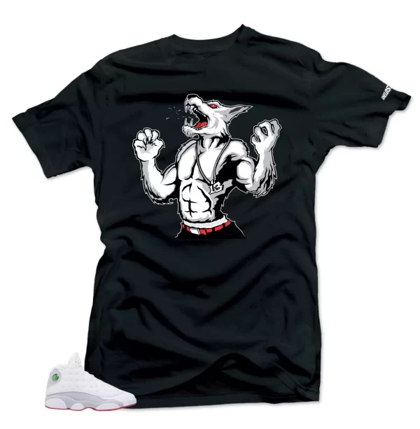 Shirt To Match Air Jordan 13 Wolf Grey Wolf Sneaker Tees Jezsport.com