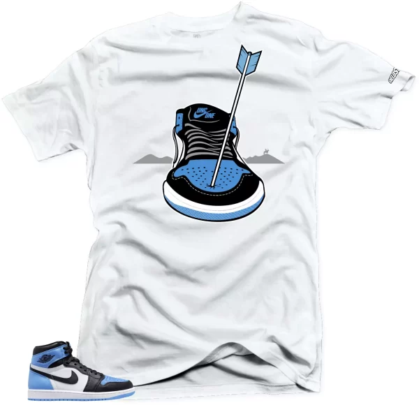 Shirt To Match Jordan 1 UNC Toe Arrows Sneaker tee Jezsport.com