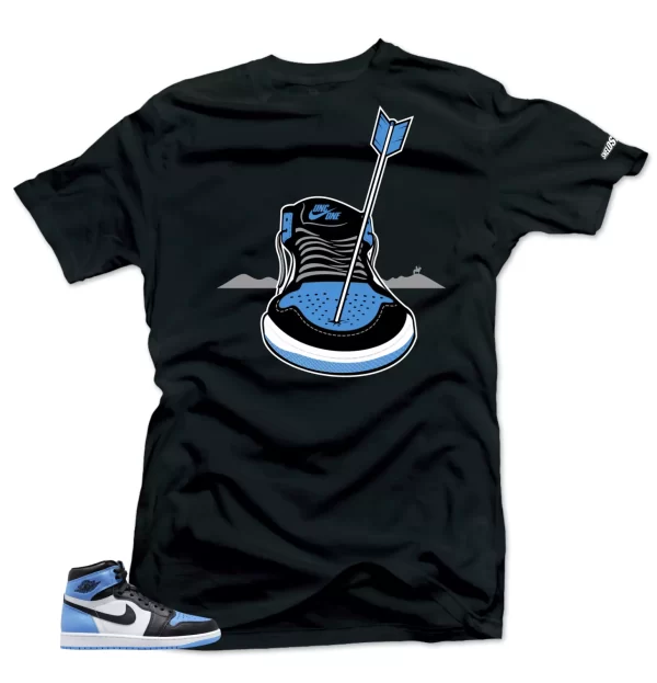 Shirt To Match Jordan 1 UNC Toe Arrows Sneaker tee Jezsport.com