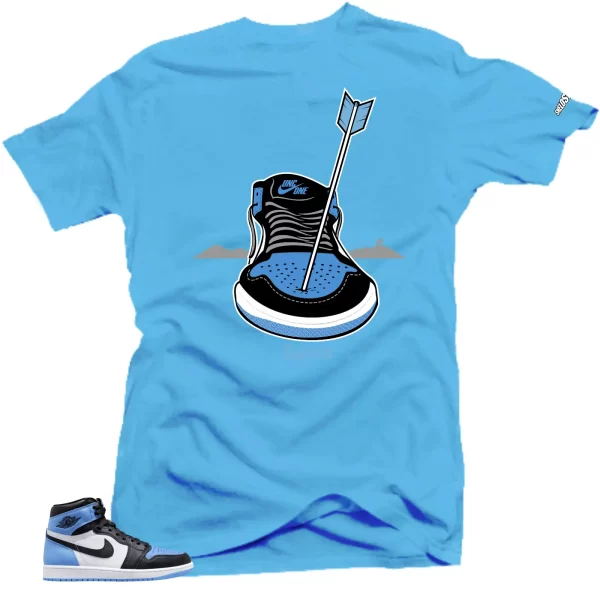 Shirt To Match Jordan 1 UNC Toe Arrows Sneaker tee Jezsport.com