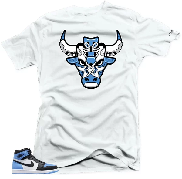 Shirt To Match Jordan 1 UNC Toe Bull Blue) Sneaker tee Jezsport.com