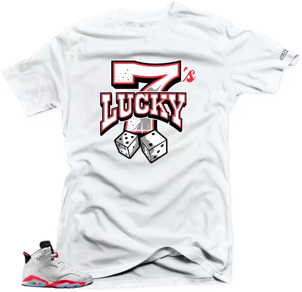 Shirt To match Air Jordan Retro 7 Infrared Lucky 7s Sneaker Tees Jezsport.com