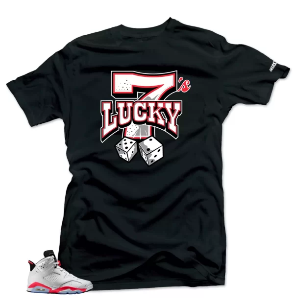 Shirt To match Air Jordan Retro 7 Infrared Lucky 7s Sneaker Tees Jezsport.com