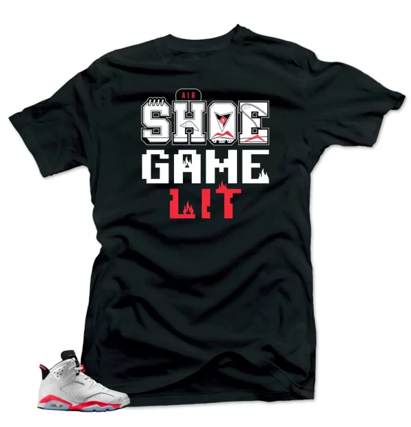 Shirt To match Air Jordan Retro 7 Infrared Shoe Game Lit Sneaker Tees Jezsport.com