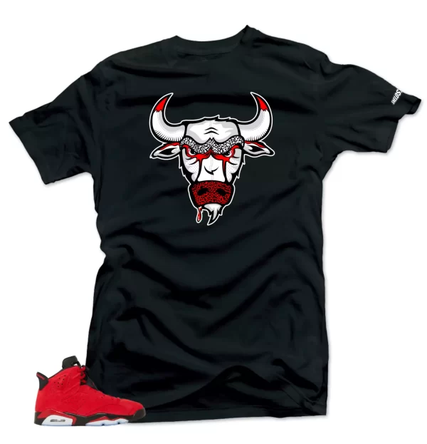 Shirt To Match Jordan 6 Toro Bravo Bull Sneaker tee Jezsport.com