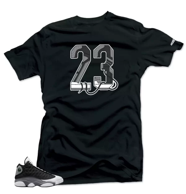 Shirt To Match Jordan 13 Retro Black Flint 23 Sneaker tee Jezsport.com