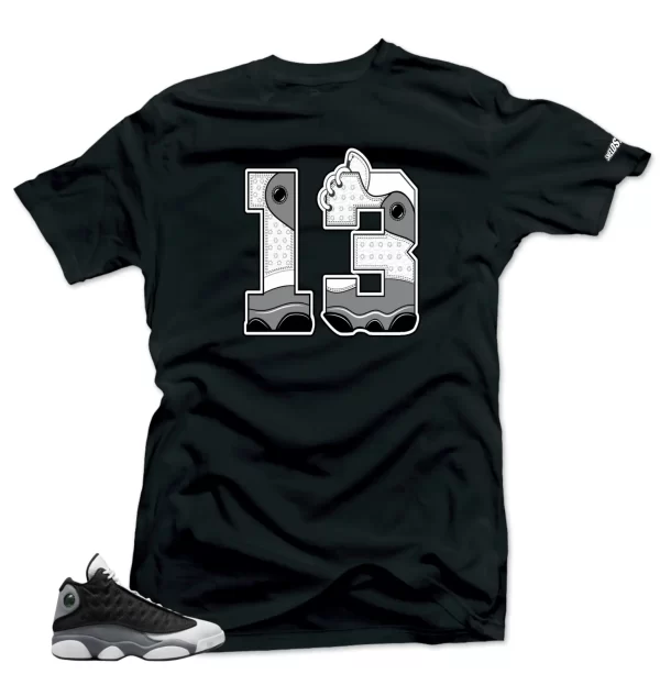 Shirt To Match Jordan 13 Retro Black Flint 13 Sneaker tee Jezsport.com