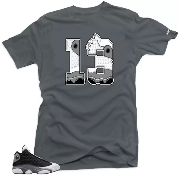 Shirt To Match Jordan 13 Retro Black Flint 13 Sneaker tee Jezsport.com