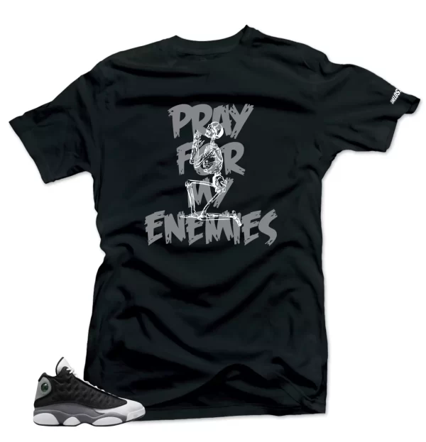 Shirt To Match Jordan 13 Retro Black Flint Enemies Sneaker tee Jezsport.com