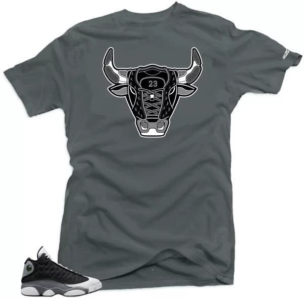 Shirt To Match Jordan 13 Retro Black Flint Bull 13 Sneaker tee Jezsport.com