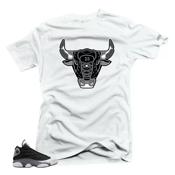 Shirt To Match Jordan 13 Retro Black Flint Bull 13 Sneaker tee Jezsport.com