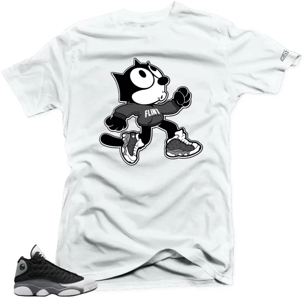 Shirt To Match Jordan 13 Retro Black Flint The Cat Sneaker Unisex Tees Jezsport.com