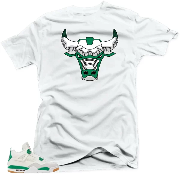 Shirt To Match Jordan 4 Pine Green Bull Unisex Match Sneaker tee Jezsport.com