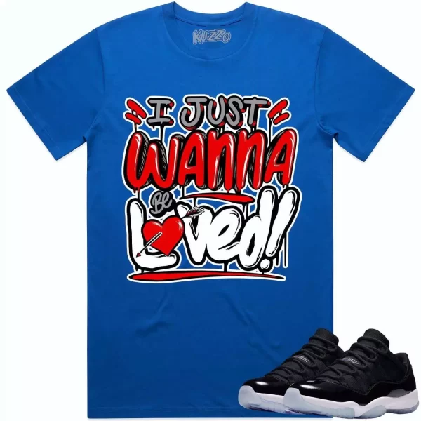 Jordan 11 Low Space Jam 11s Shirt to Match - RED LOVED Jezsport.com