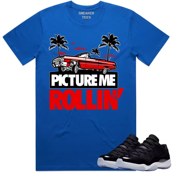 Jordan 11 Low Space Jam 11s Shirt to Match - RED PMR Jezsport.com