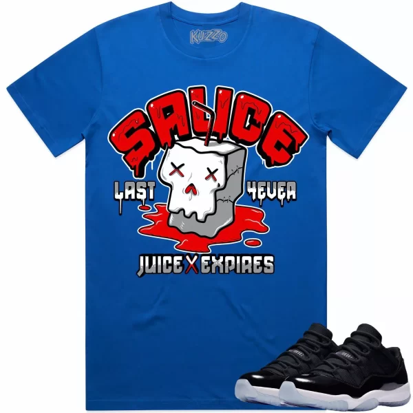 Jordan 11 Low Space Jam 11s Shirt to Match - RED SAUCE Jezsport.com