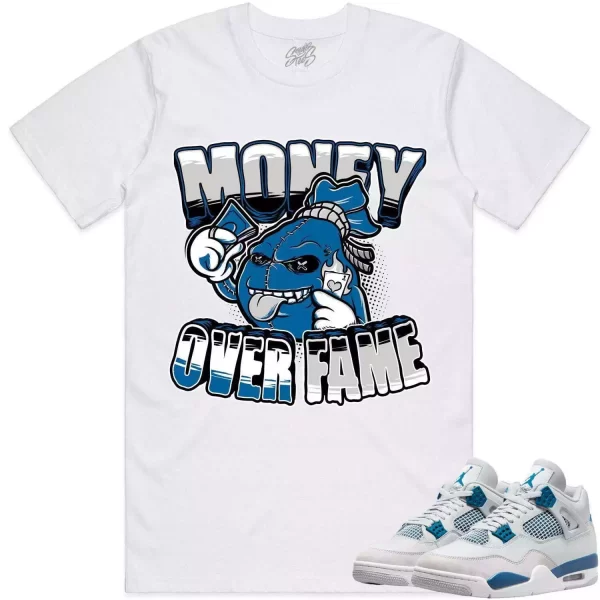 Jordan 4 Military Blue 4s Shirt to Match - MILITARY BLUE MOF Jezsport.com