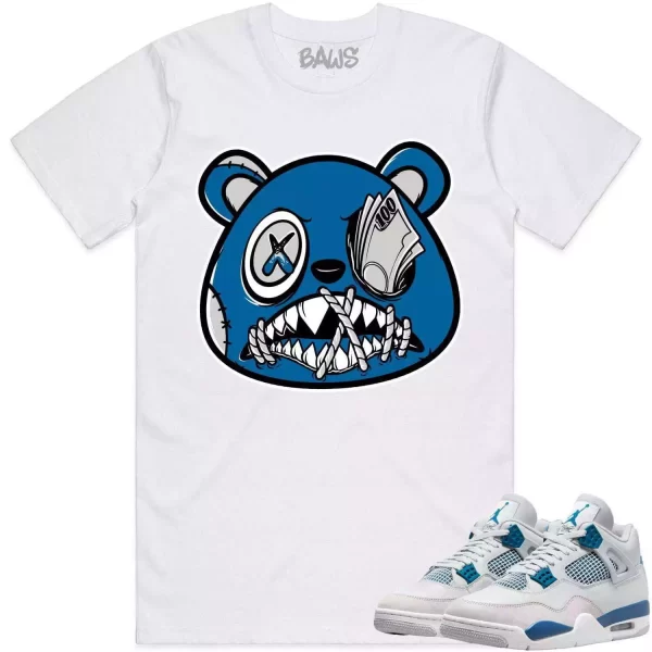 Jordan 4 Military Blue 4s Shirt to Match - MILITARY BLUE MONEY TALKS Jezsport.com