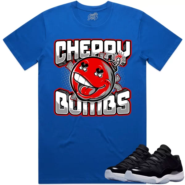 Jordan 11 Low Space Jam 11s Shirt to Match - RED CHERRY BOMBS Jezsport.com