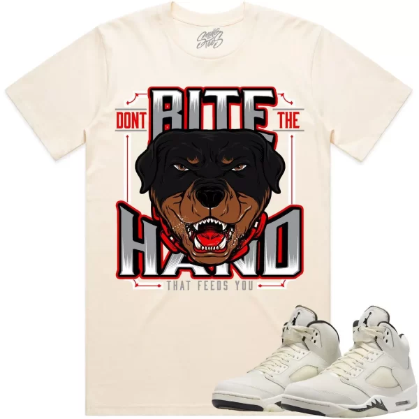 Jordan Retro 5 Sail 5s Shirt to Match - RED DONT BITE Jezsport.com