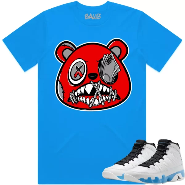 Jordan 9 Powder Blue 9s Shirt to Match - ANGRY MONEY TALKS BAWS Jezsport.com