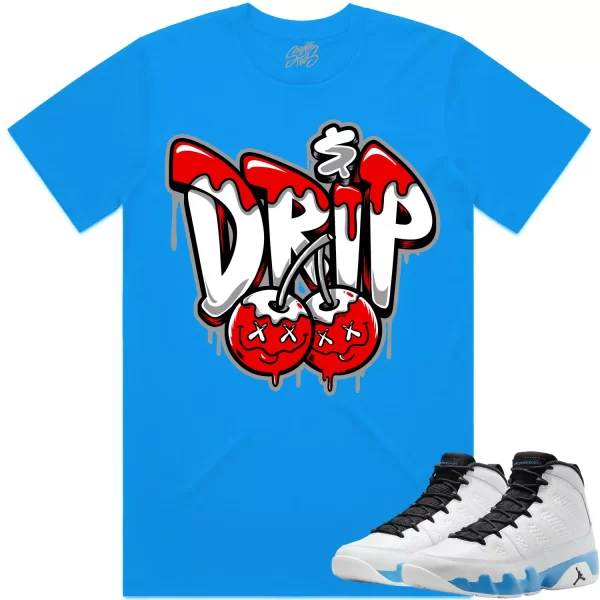 Jordan 9 Powder Blue 9s Shirt to Match - RED MONEY DRIP Jezsport.com