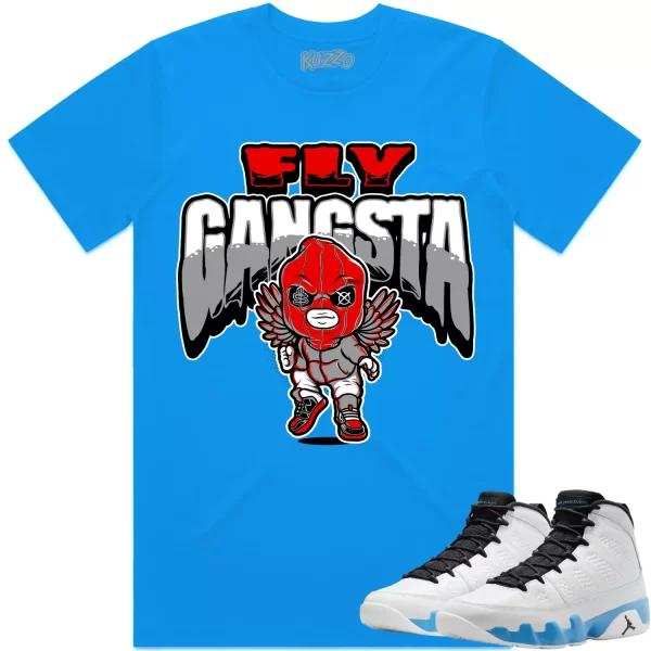 Jordan 9 Powder Blue 9s Shirt to Match - RED FLY GANGSTA Jezsport.com