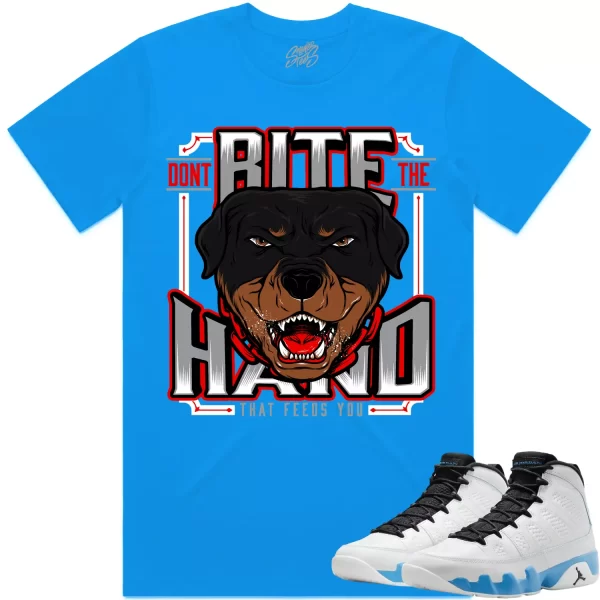 Jordan 9 Powder Blue 9s Shirt to Match - RED DONT BITE Jezsport.com