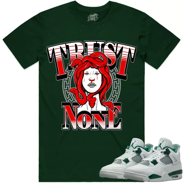 Jordan 4 Oxidized Green 4s Shirt to Match - RED TRUST NO ONE Jezsport.com