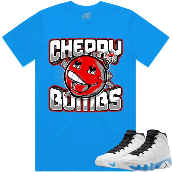 Jordan 9 Powder Blue 9s Shirt to Match - RED CHERRY BOMBS Jezsport.com