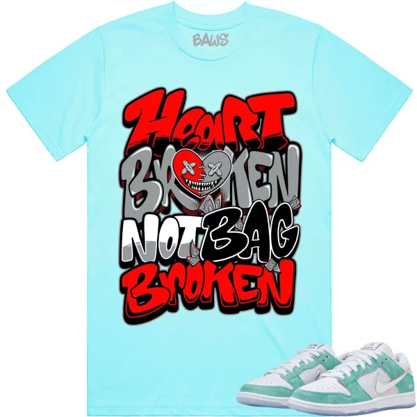 April Dunks Shirt to Match - RED HEART BROKEN BAWS Jezsport.com