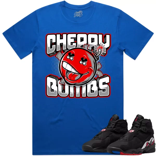 Jordan 8 Playoff 8s Shirt to Match - RED CHERRY BOMBS Jezsport.com