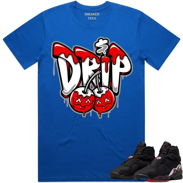 Jordan 8 Playoff 8s Shirt to Match - RED MONEY DRIP Jezsport.com