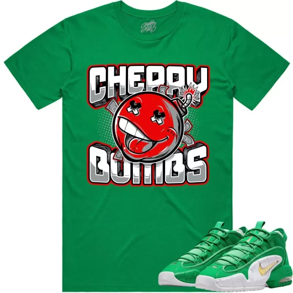 Penny 1 Stadium Green 1s Shirt to Match - RED CHERRY BOMBS Jezsport.com